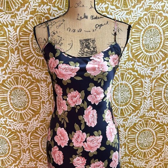 NWT Reformation Alisal Floral Print Silk Midi Slip Dress in Black $248 size XS - Picture 7 of 13